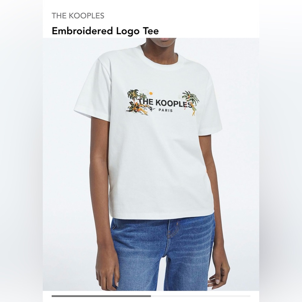 The Kooples Embroidered Logo Tee